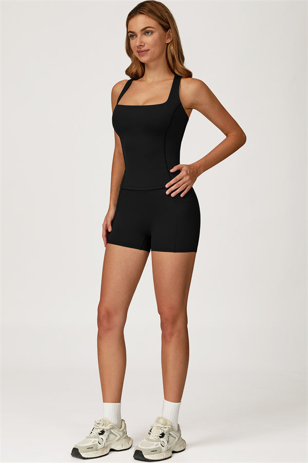 The Glacier Crop Tank Shorts 2-Piece Set