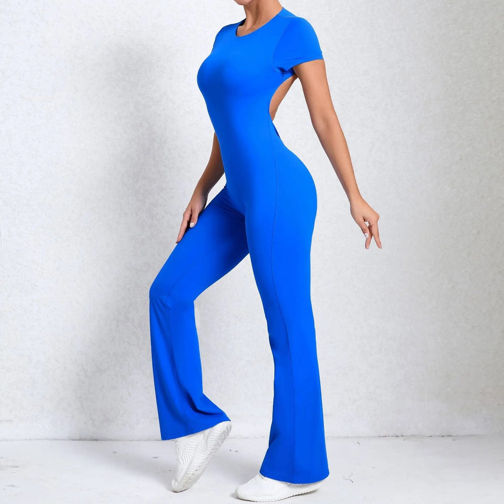 Essential Backless Flared Jumpsuit