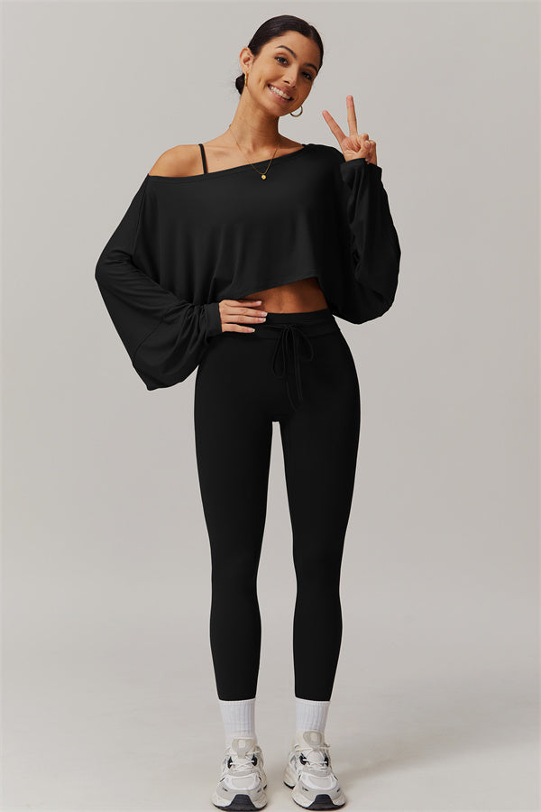 The Resonate Drift Cropped Pullover Leggings 2-Piece Set