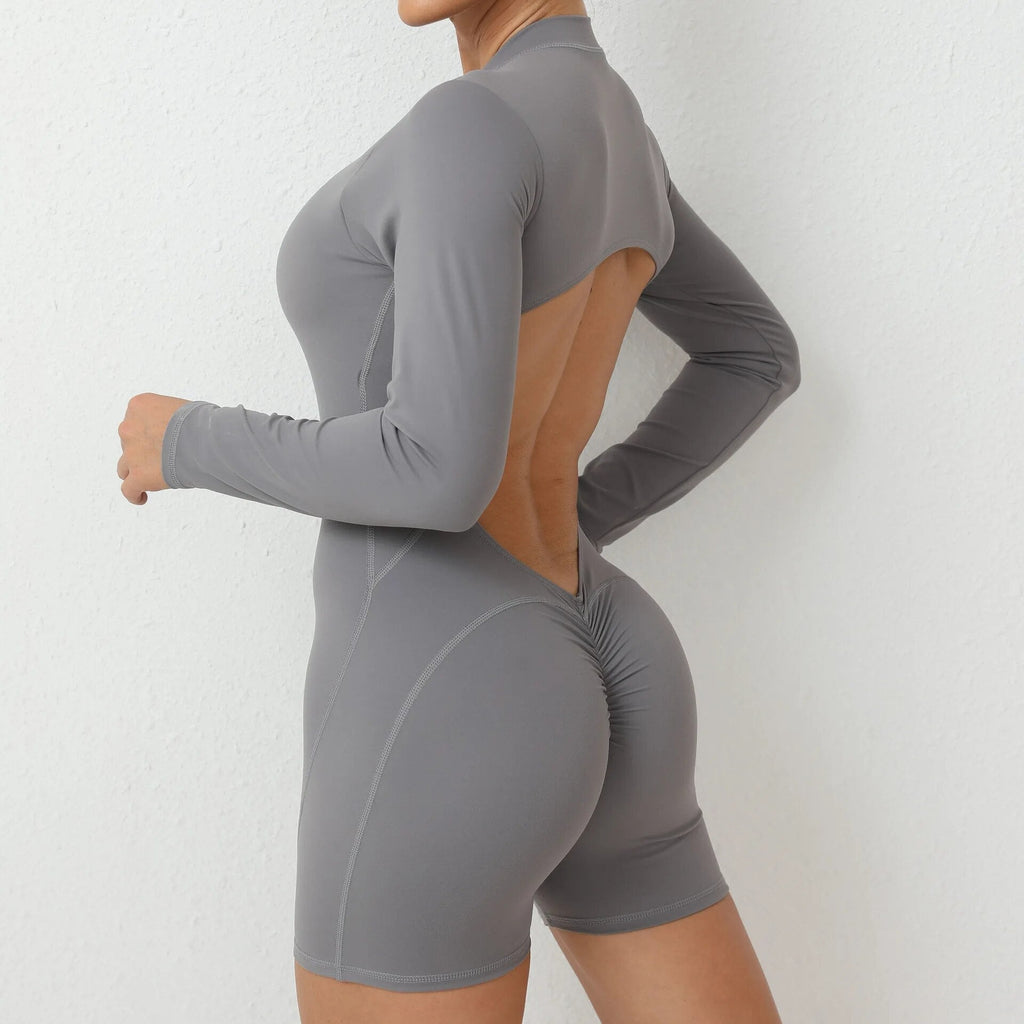 Essential Open Back Scrunch Romper
