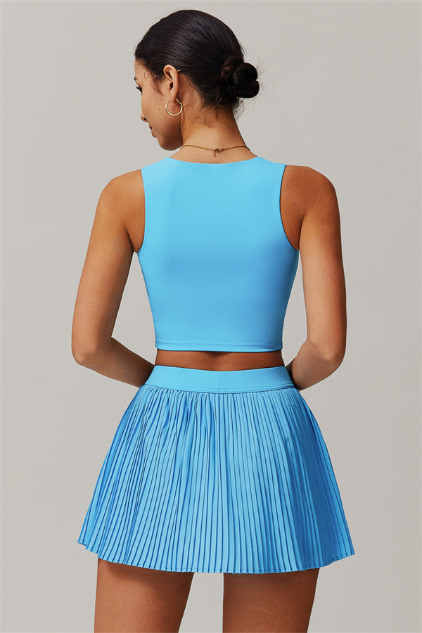 The Balance Crop Top Tennis Skirt 2-Piece Set