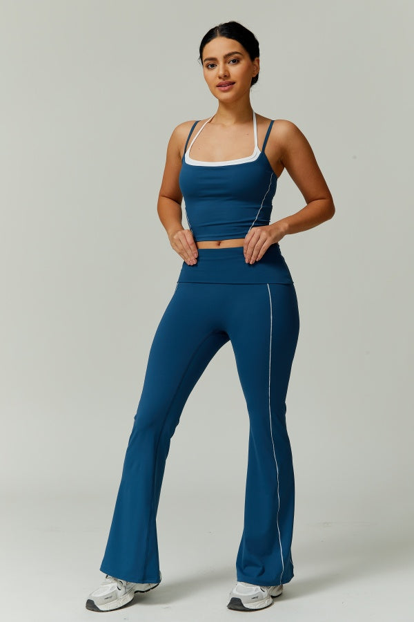 The Radiant Crop Top Flares 2-Piece Set