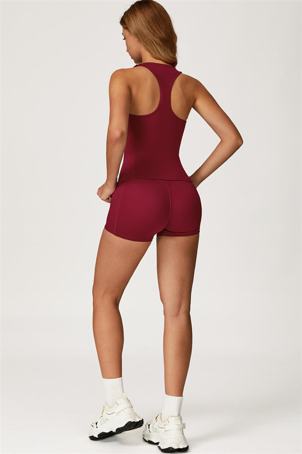 The Glacier Crop Tank Shorts 2-Piece Set