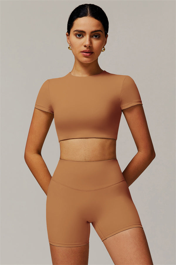The Delicate Crop Top Shorts 2-Piece Set