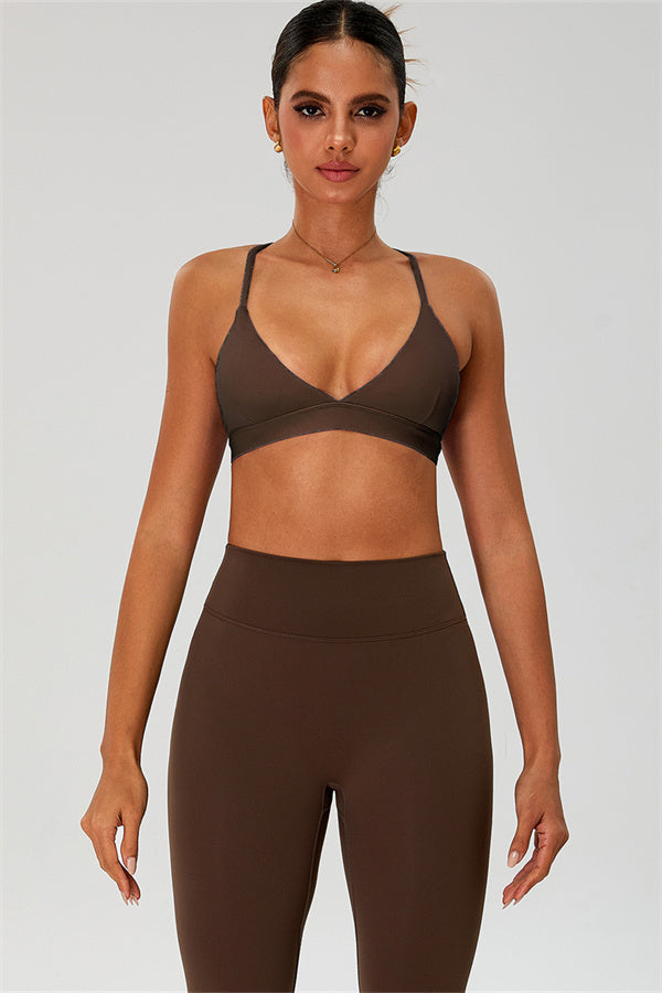 The Ember Sports Bra Leggings 2-Piece Set Bistre