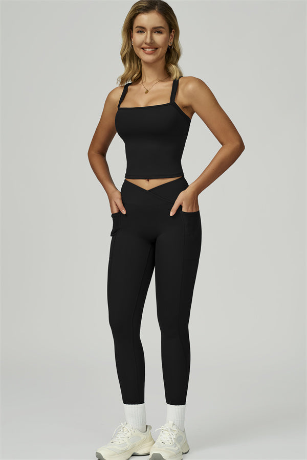 The Flourish Crop Tank Leggings 2-Piece Set