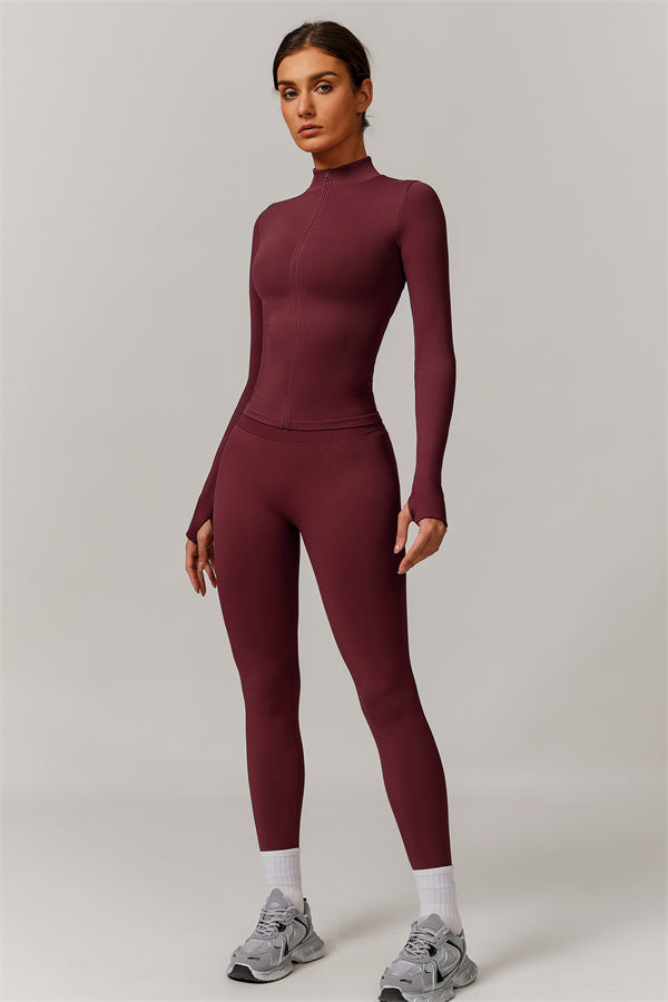 The Nova Luxe Jacket Sports Bra Leggings 3-Piece Set