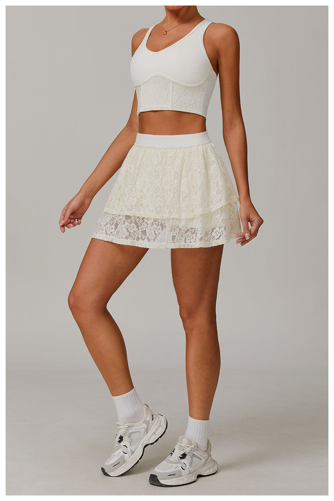 Lace Finest Side Pockets Skort
