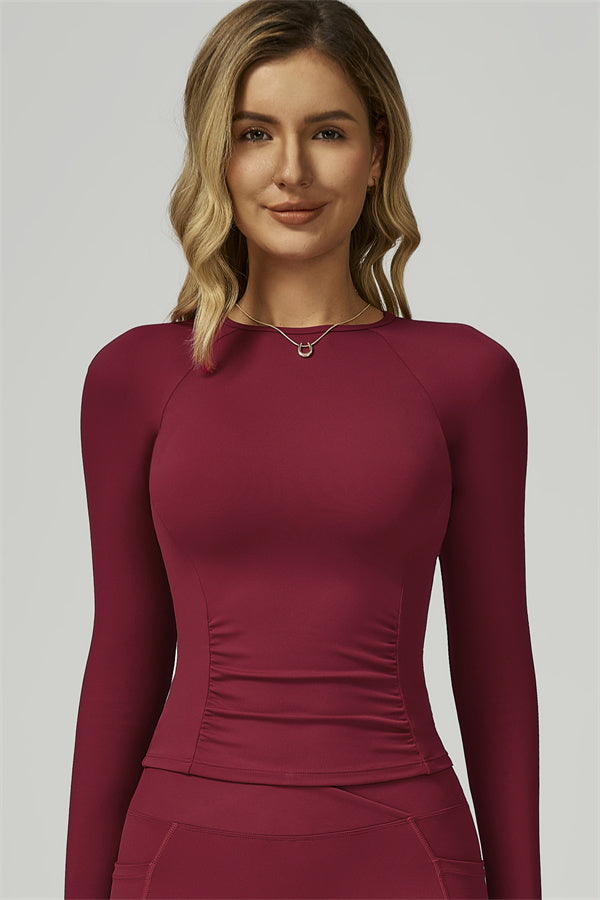 The FlexFit Active Top Burgundy