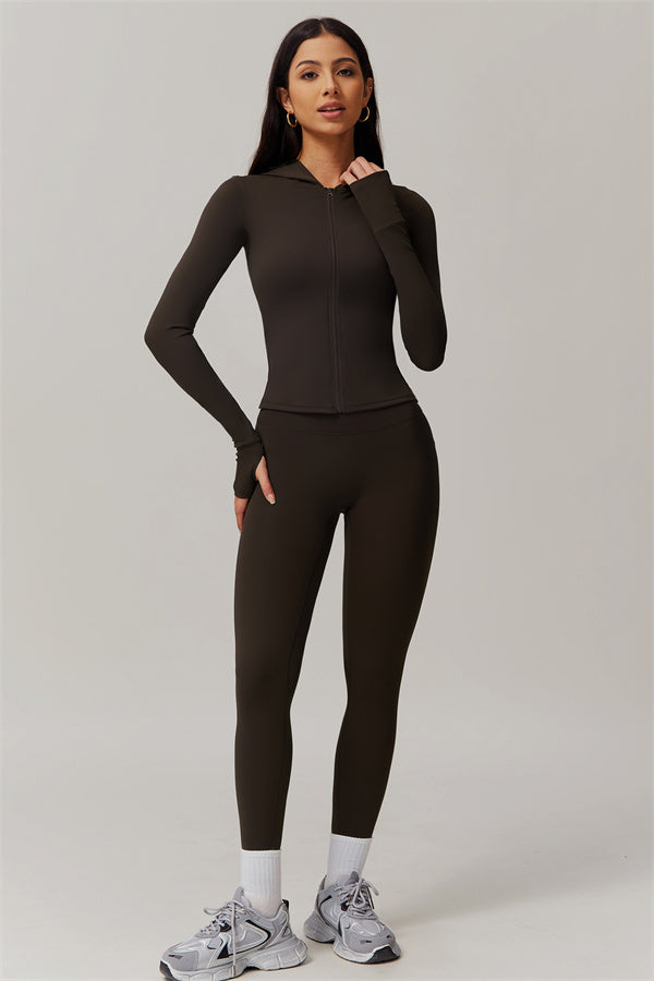 The Essence Jacket Leggings 2-Piece Set Bistre