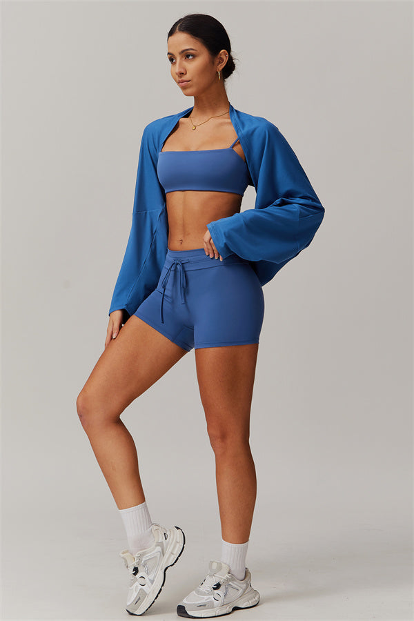 The Resonate Drift Cropped Pullover Shorts 2-Piece Set