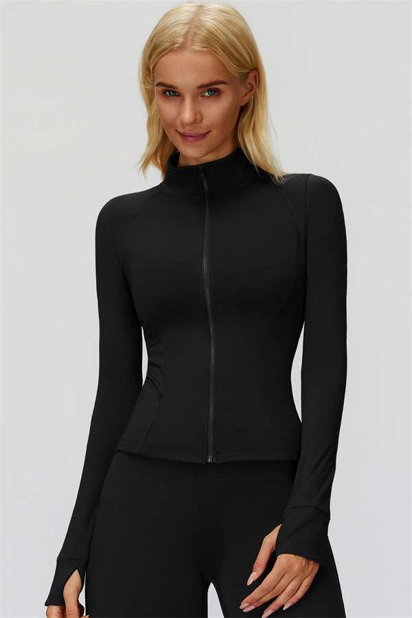 The FemmeFit Zip Jacket Black