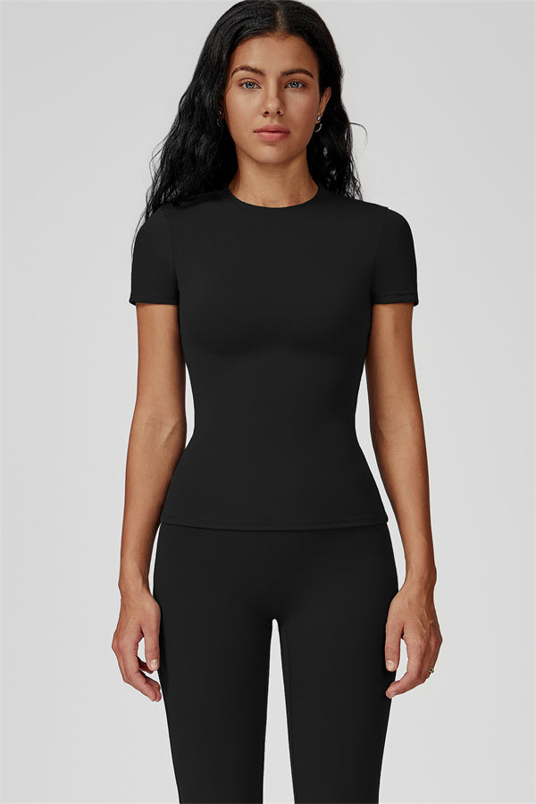 The Oasis T-shirt Flared Leggings 2-Piece Set Black