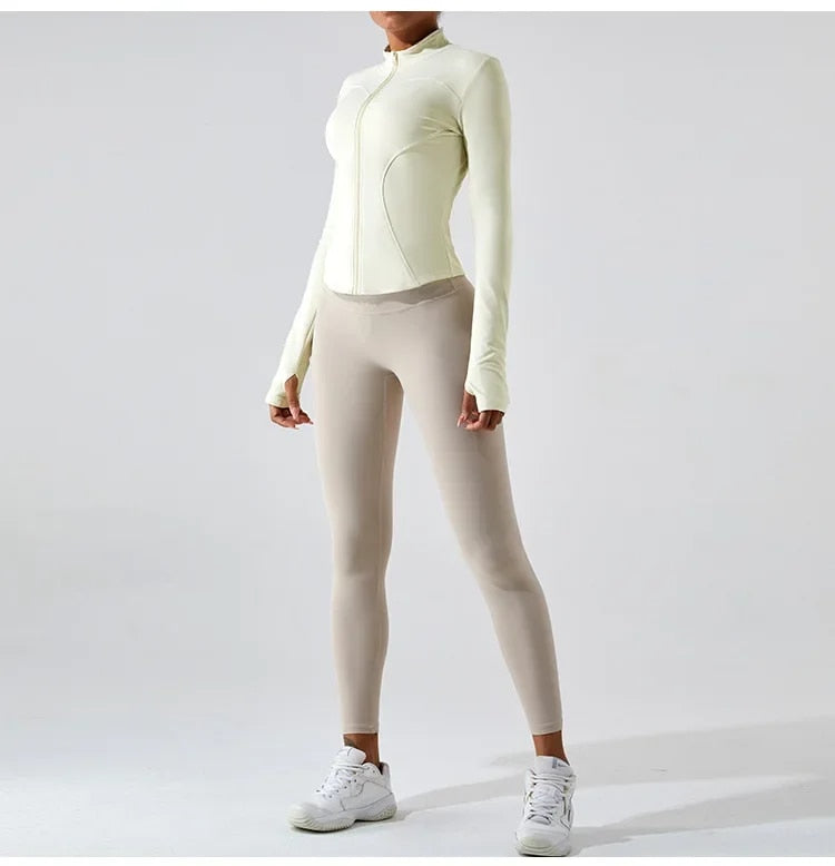 Elsie Zip Up Longsleeve Top