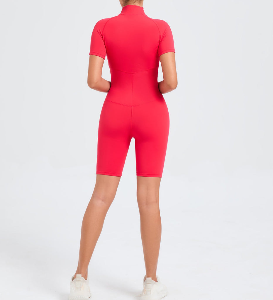 Core T-Sleeve Zip Romper