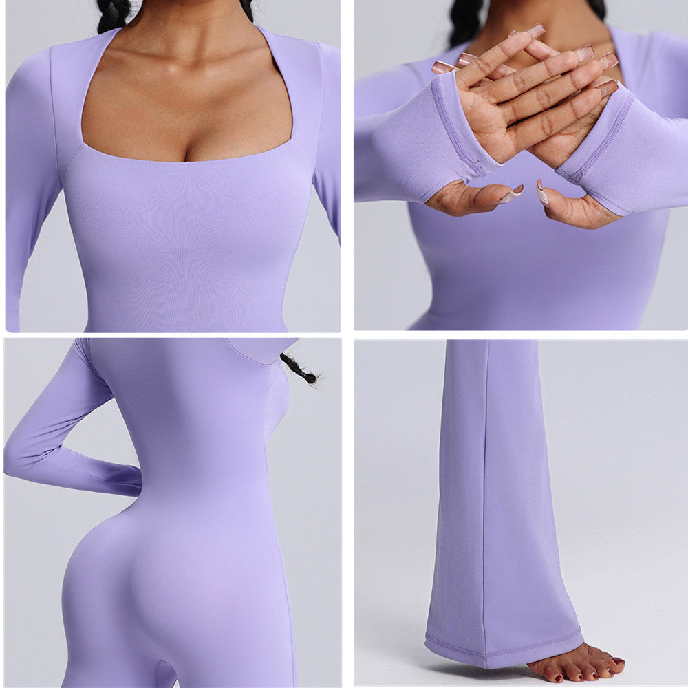 Zyla Longsleeve Flared Jumpsuit