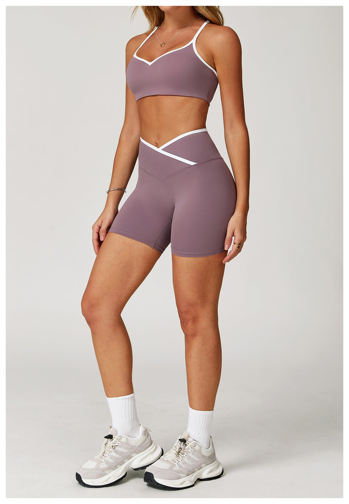 Aiko Wave Bra Top & Shorts Set