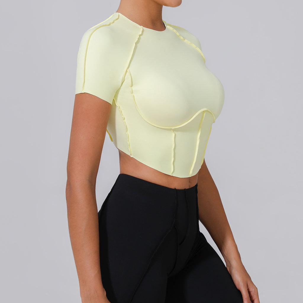 Iconic T-Sleeve Crop Top
