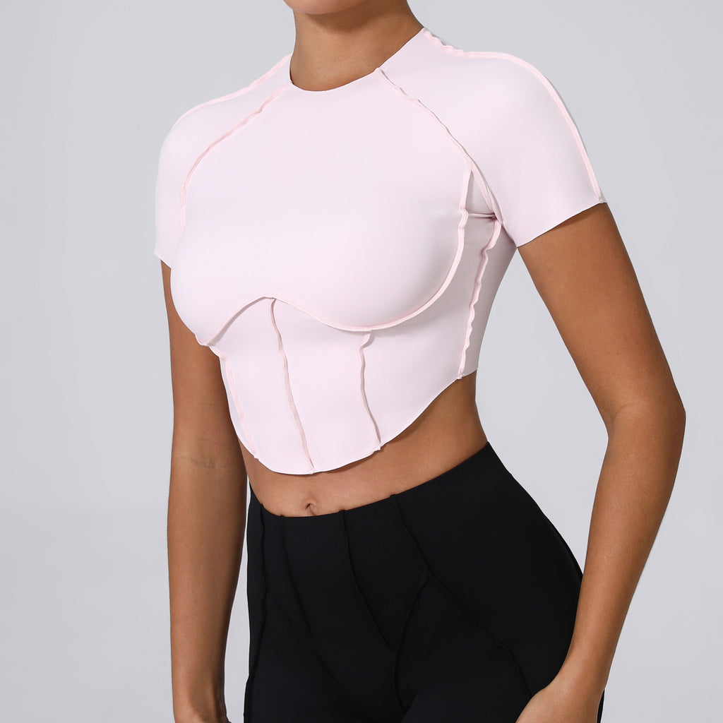 Iconic T-Sleeve Crop Top