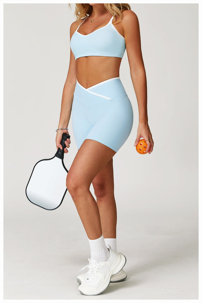Aiko Wave Bra Top & Shorts Set