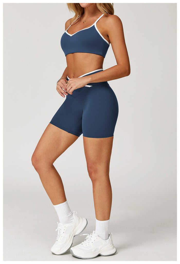 Aiko Wave Bra Top & Shorts Set