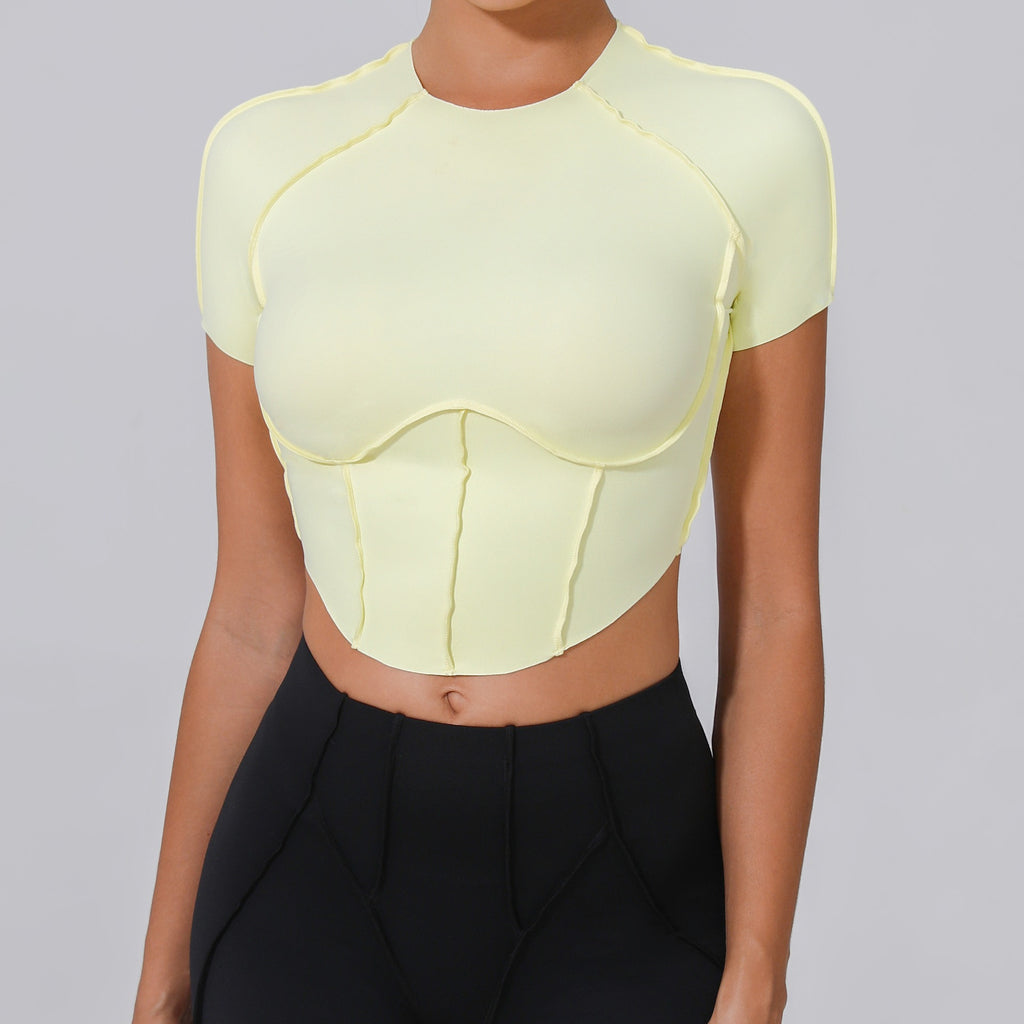 Iconic T-Sleeve Crop Top