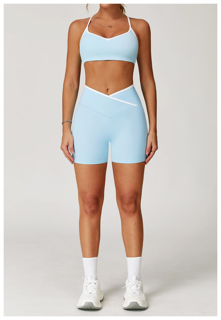 Aiko Wave Bra Top & Shorts Set