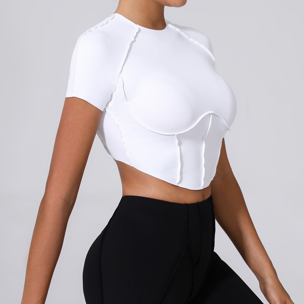 Iconic T-Sleeve Crop Top