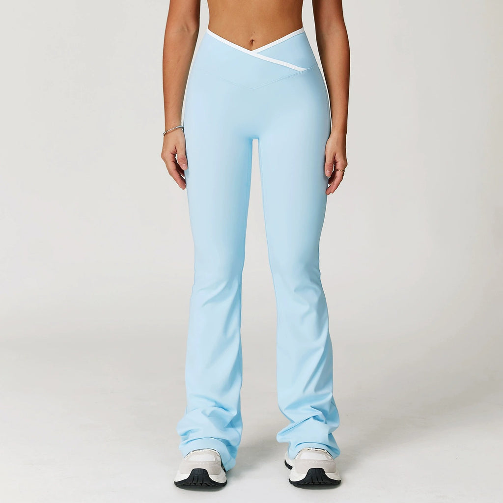 Aiko Flared Trousers Light blue