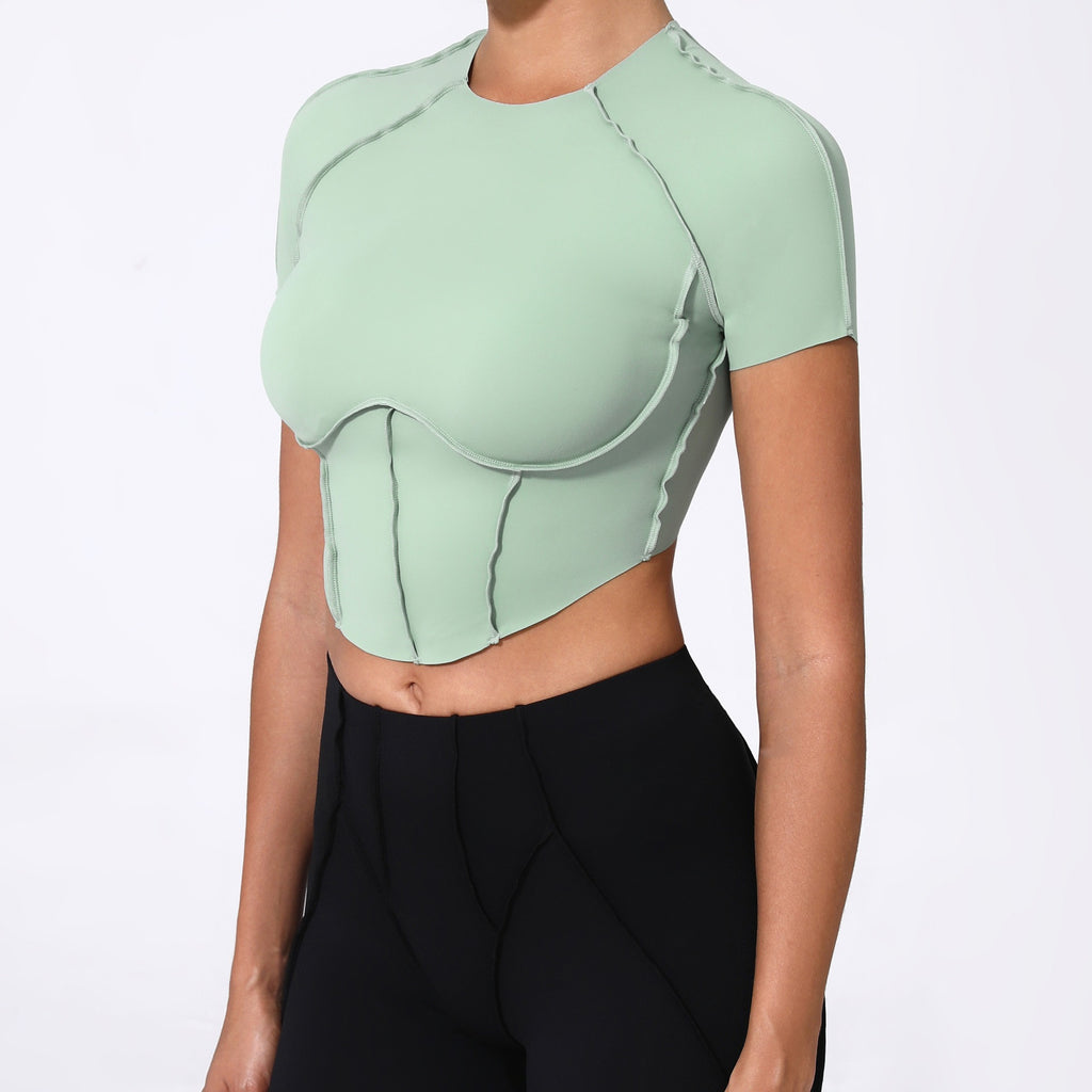 Iconic T-Sleeve Crop Top