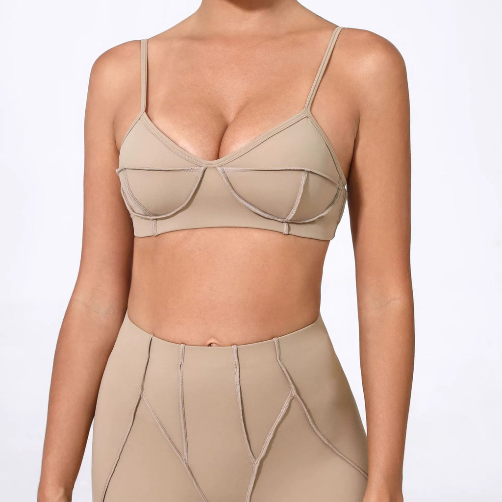 Lucky Label Iconic Bra Top Beige