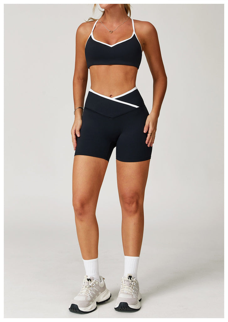 Aiko Wave Bra Top & Shorts Set