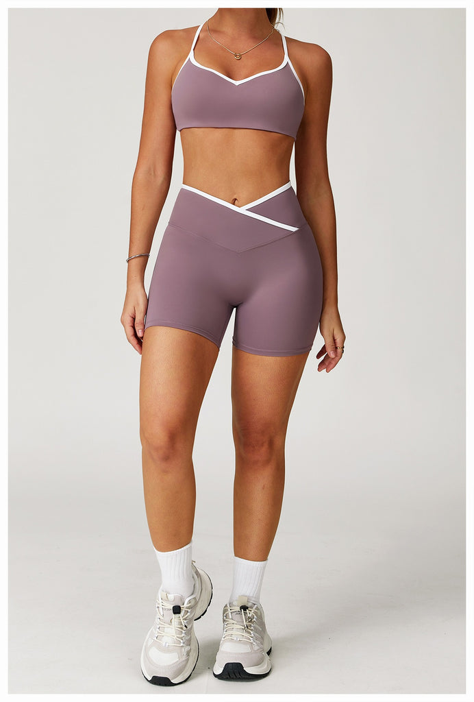 Aiko Wave Bra Top & Shorts Set