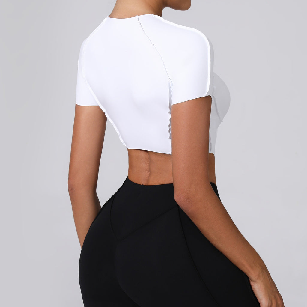 Iconic T-Sleeve Crop Top