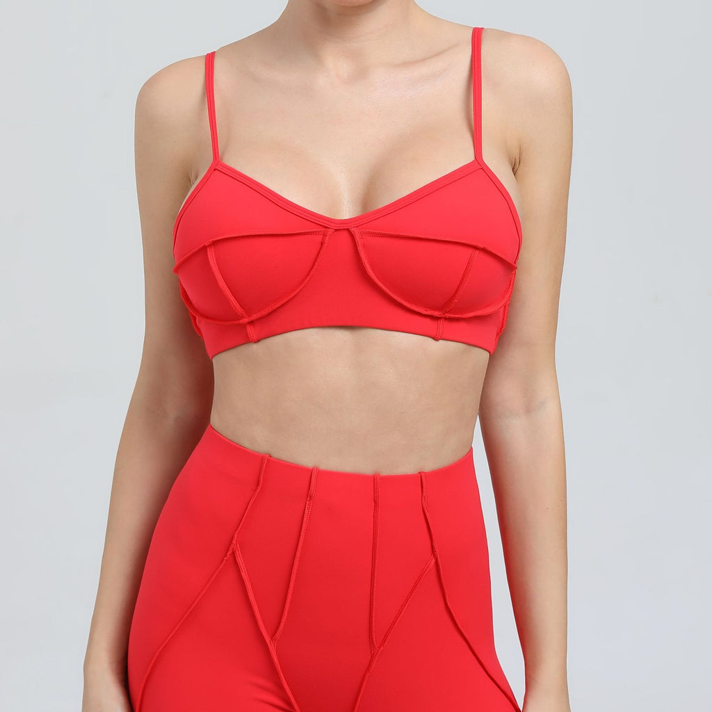 Lucky Label Iconic Bra Top Red