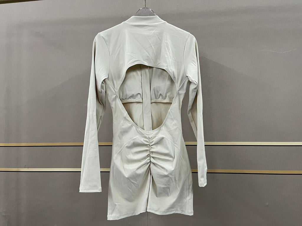 Essential Open Back Scrunch Romper