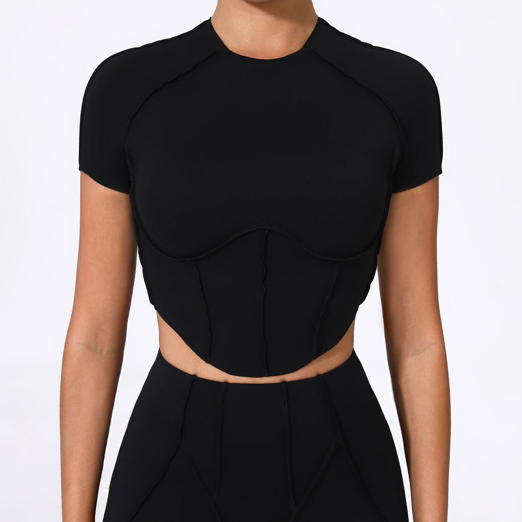 Iconic T-Sleeve Crop Top