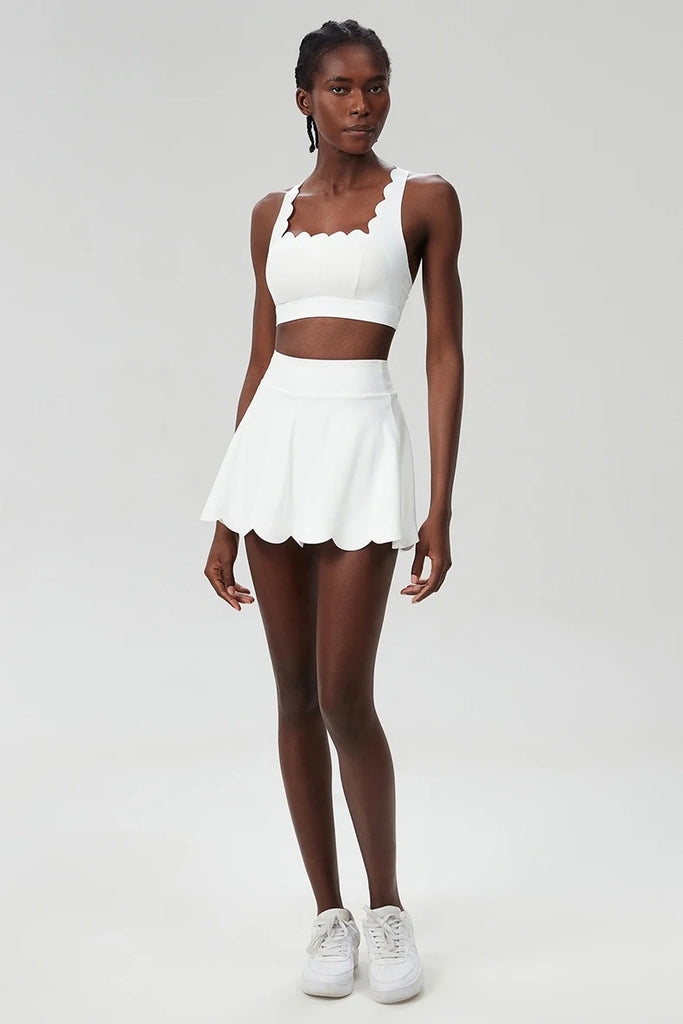 Scallop Square Top & Skort Set