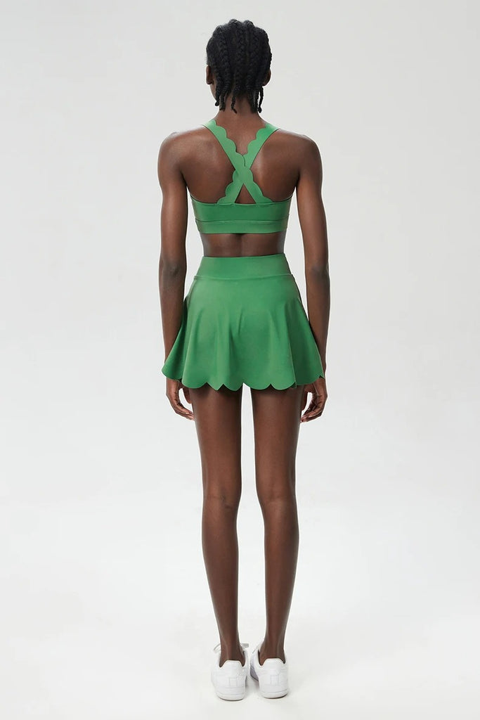 Scallop Square Top & Skort Set