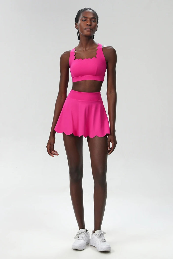 Scallop Square Top & Skort Set