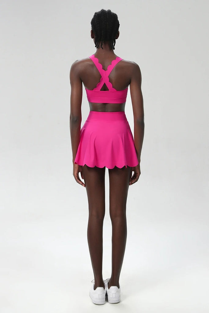 Scallop Square Top & Skort Set