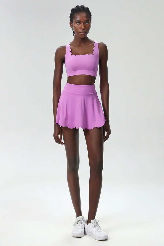 Scallop Square Top & Skort Set