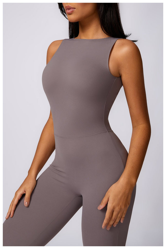 Jewel Scrunch Flared Jumpsuit