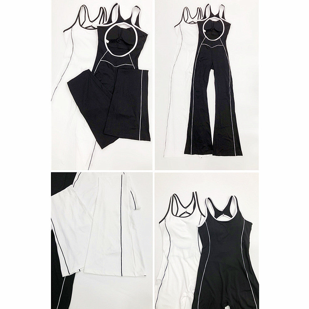 Martha Contrast Flared Jumpsuit