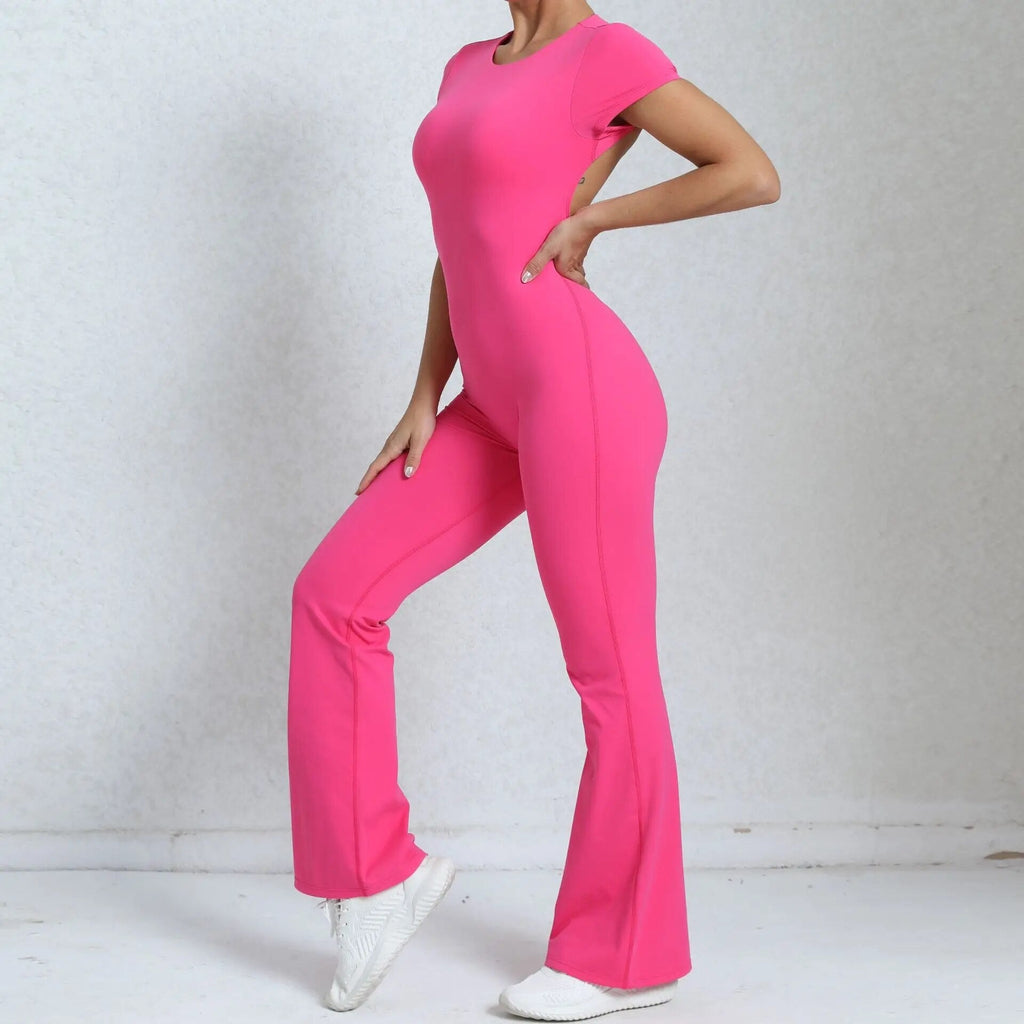 Essential Backless Flared Jumpsuit