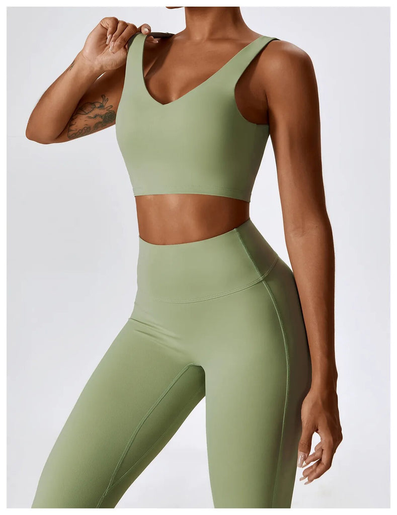 Daisy V Crop Top & Flared Set