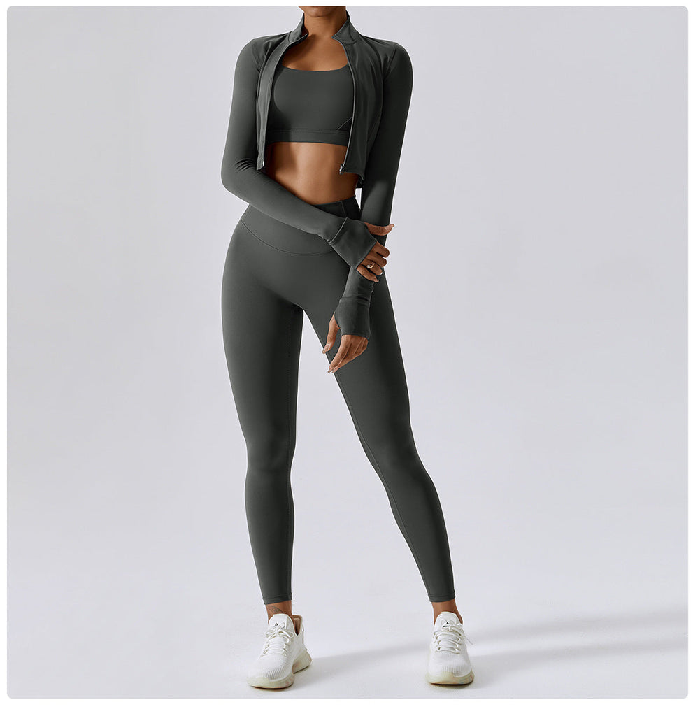 Thea Zip Longsleeve Top