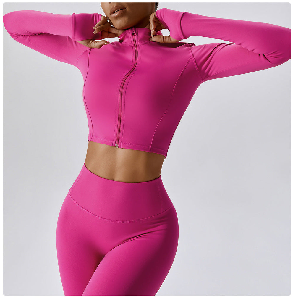 Thea Zip Longsleeve Top