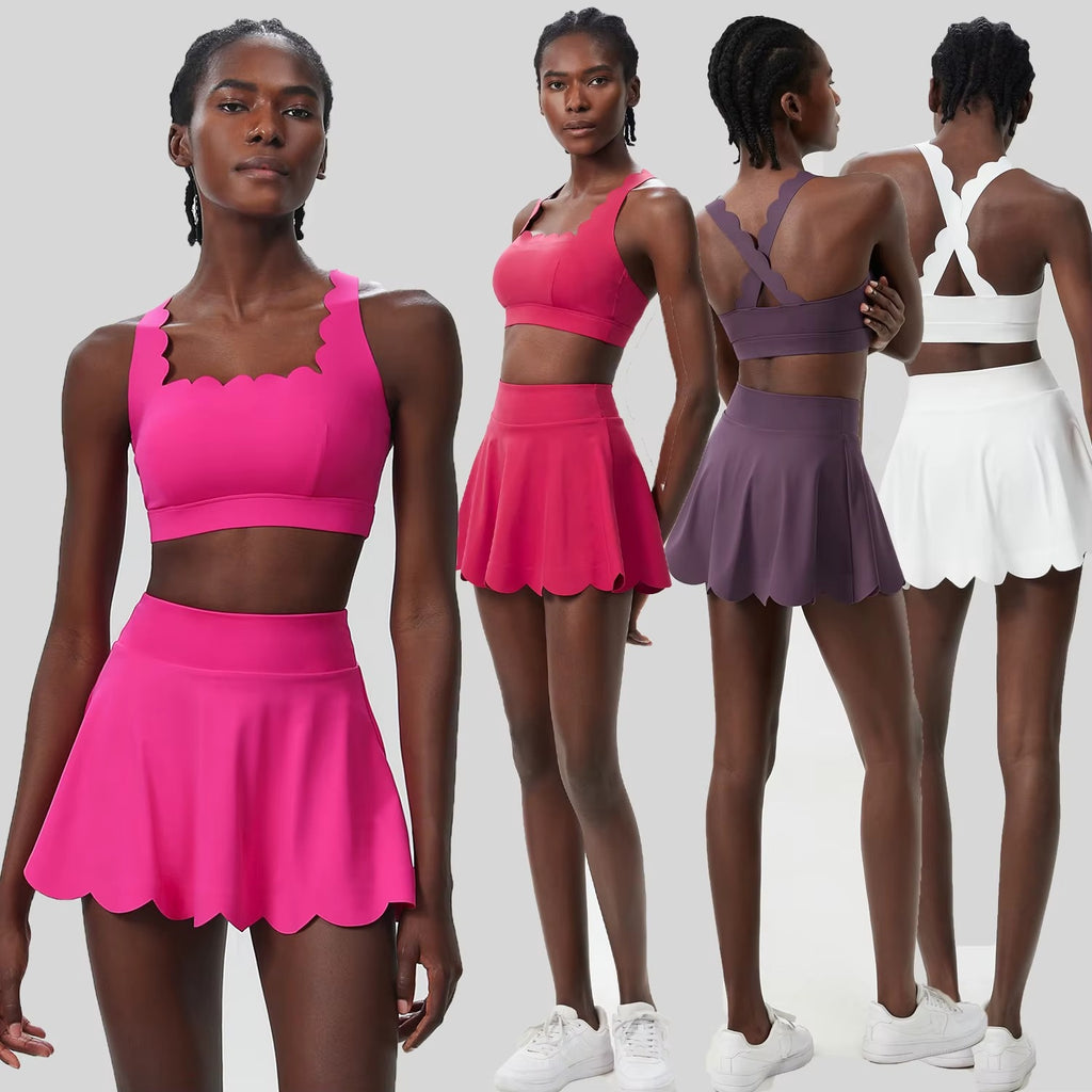 Scallop Square Top & Skort Set