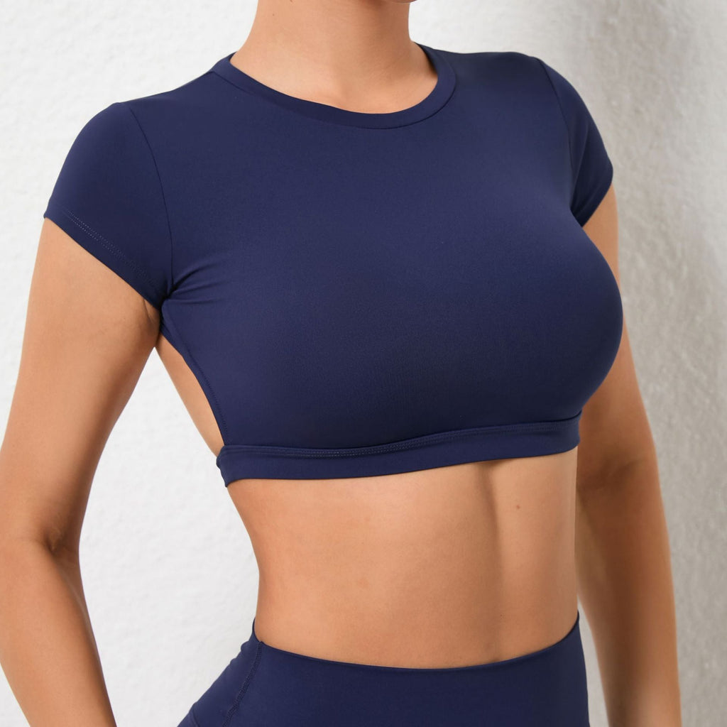 Sienna T-Sleeve Backless Top